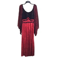 Vampire Witch Mistress Goth Queen Adult L XL Cosplay Halloween Costume Gothic