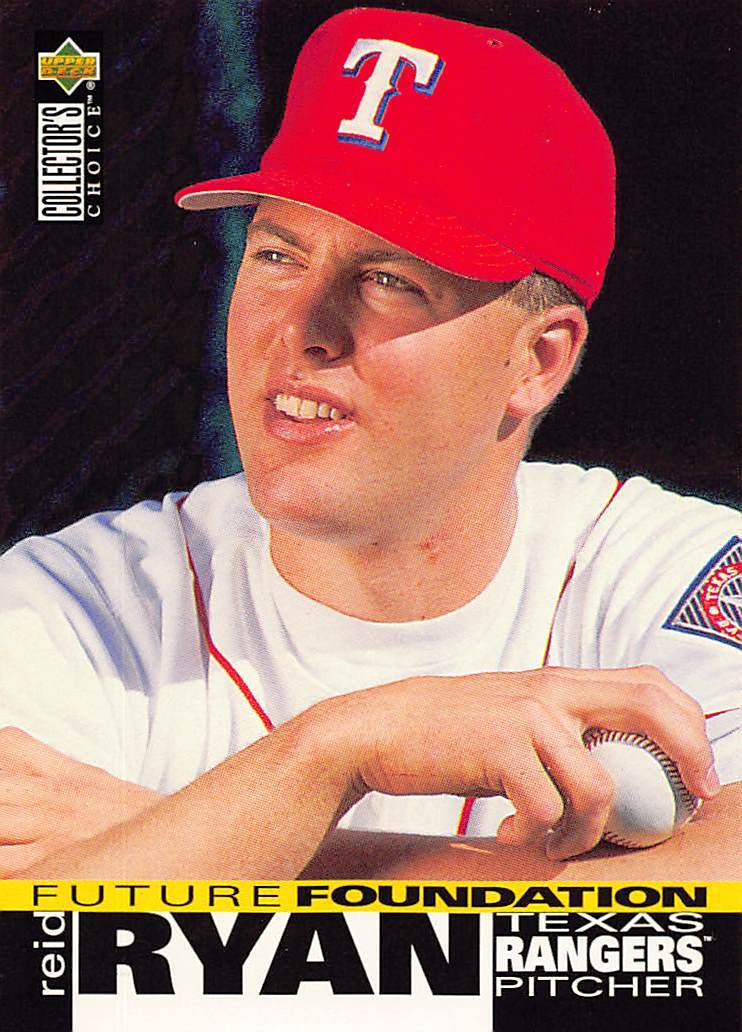 Reid Ryan 1995 Collector's Choice 45 Texas Rangers Baseball Card