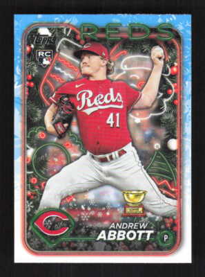 Andrew Abbott 2024 Topps Holiday Cincinnati Reds Rookie #H82