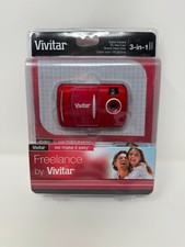 Vivitar Freelance 3-In-1 Digital Red Camera New