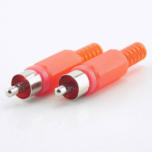 4/10/20X RCA Male Female AV Plug Audio Video Adapter Connector Black Red Solder - Picture 4 of 8