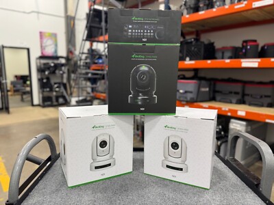 BirdDog 3 x P400 4K Full NDI PTZ Cameras and PTZ Keyboard Kit- GREAT CONDITION