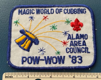 1983 ALAMO AREA COUNCIL Boy Cub Scout Magic World of Cubbing Pow Wow PATCH BSA