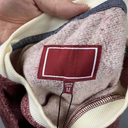 Freshjive Pullover Top Pullover Größe Medium Langarm M Herren rot gesprenkelt Neu mit Etikett - Bild 11 von 13