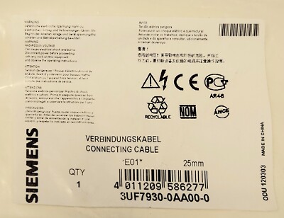 SIEMENS 3UF7930 0AA00 0 Interface System Extension Module Connecting Cable Flat