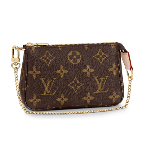 NEW AUTHENTIC LOUIS VUITTON Mini Pochette Chain Wallet Monogram HOT GIFT  RARE! | eBay