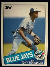 1985 TOPPS #48 TONY FERNANDEZ (TORONTO BLUE JAYS) BASEBALL CARD