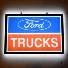 Ford Trucks Slim Led Light Business LED Sign Neon Sign 20"x13"
