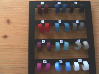 ADI-Modeschmuck Damen-Ohrringe CREOLEN 730G, verschiedene Farben bitte auswählen
