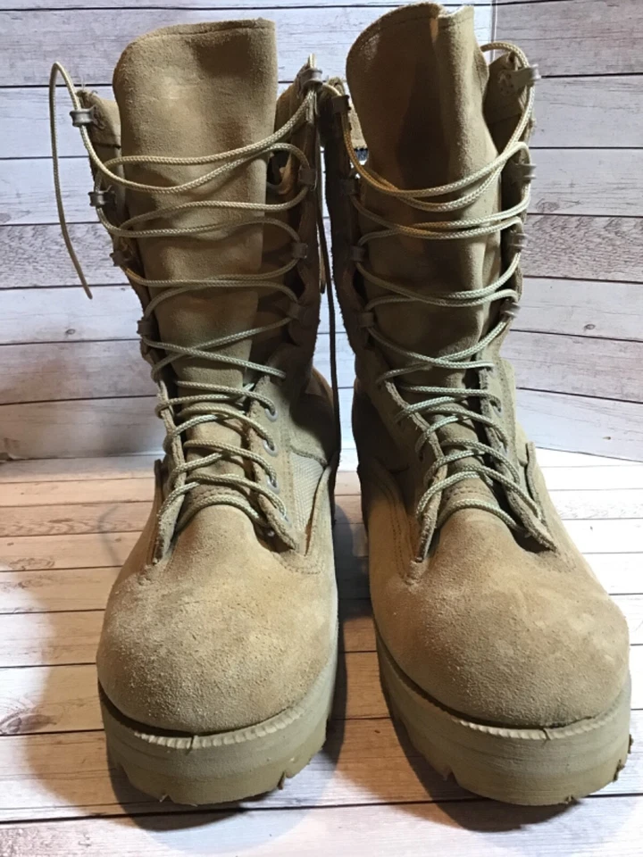 Belleville Hombres Botas de Combate Militares 6 W Gore Tex Tostado Beige Impermeables Vibram Foto 2 de 4