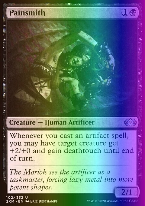 MTG Magic the Gathering Painsmith (102/415) Double Masters NM FOIL