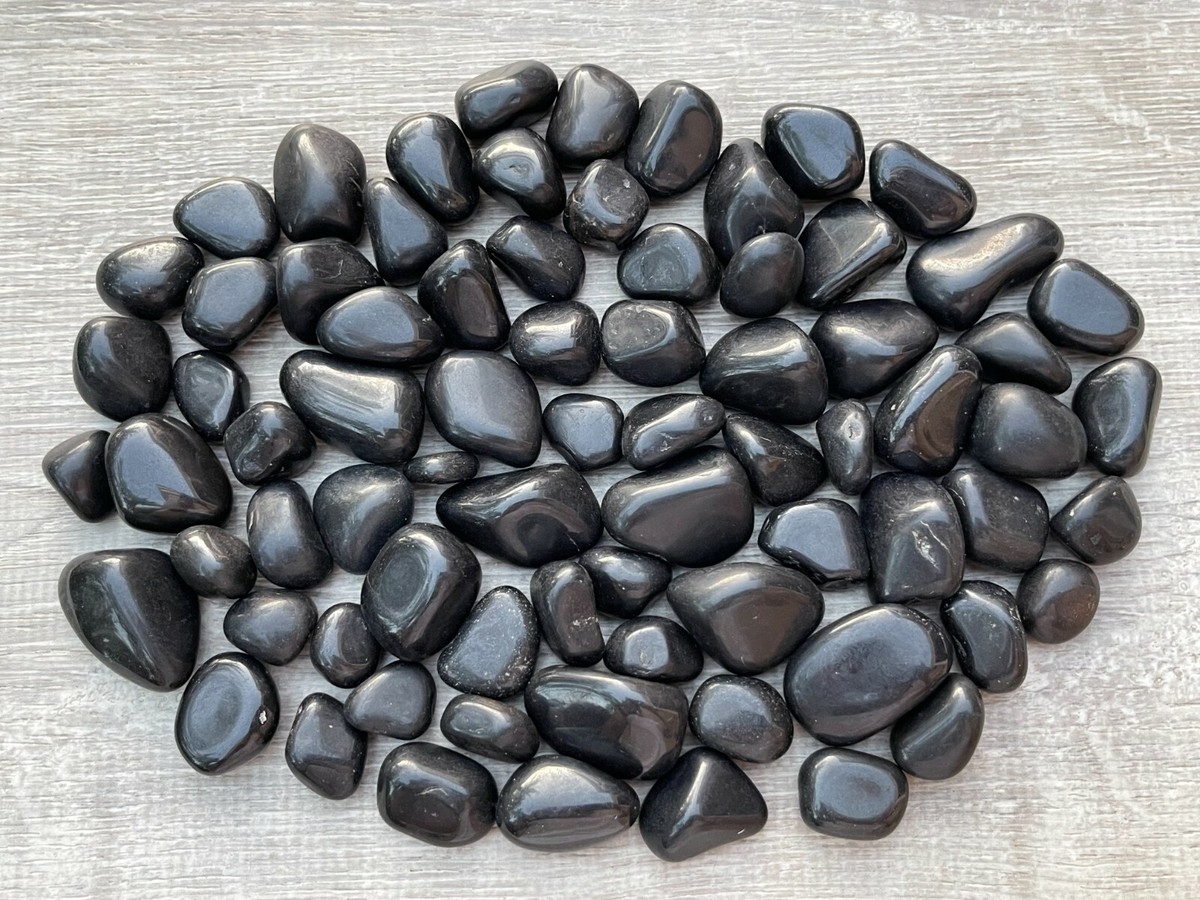 Black Tourmaline Tumbled Stones 75 1.25: Choose