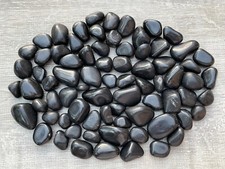 Piedras caídas de turmalina negra grado A++, turmalina negra pulida de 0,75"-1,25"