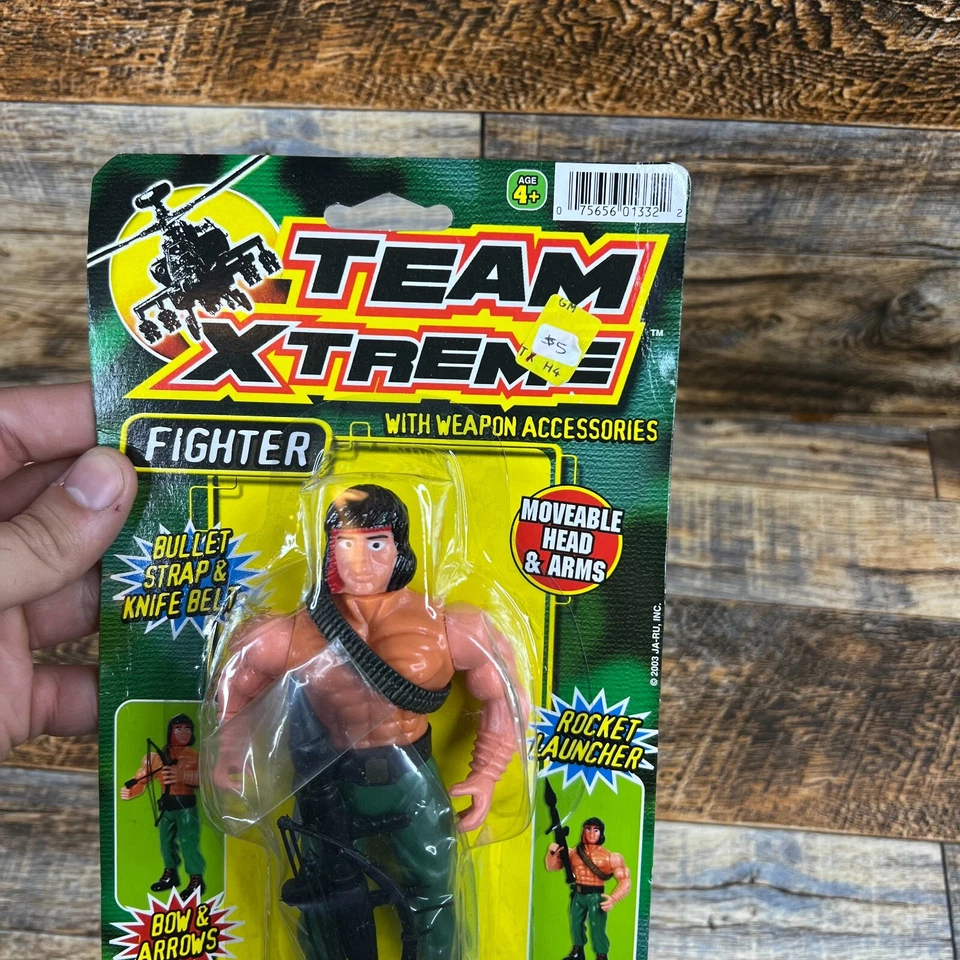 Figura de acción Team Xtreme KO Rambo Fighter Ja-Ru JARU con armas NUEVA Y SELLADA Foto 4 de 4