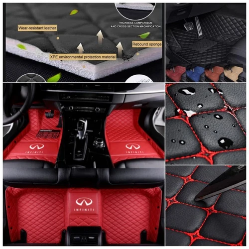 Fit for INFINITI Q50 Q50-Hybrid Q60 Q70 Car Floor Mats Custom Auto Carpets Rugs - Imagen 30 de 37