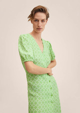 Brand New Mango Wrap Midi Dress With Tags - UK 8