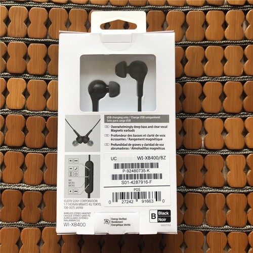Sony WI-XB400 Wireless Bluetooth Headphones Wireless Earbuds Black thumbnail 2