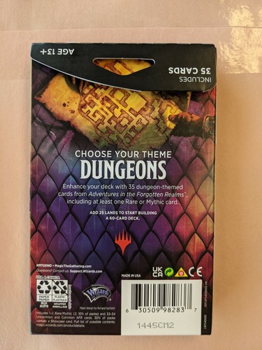 2021 MTG DUNGEONS AND DRAGONS: FORGOTTEN REALMS DUNGEON THEME BOOSTER-35 CARDS - Picture 2 of 2