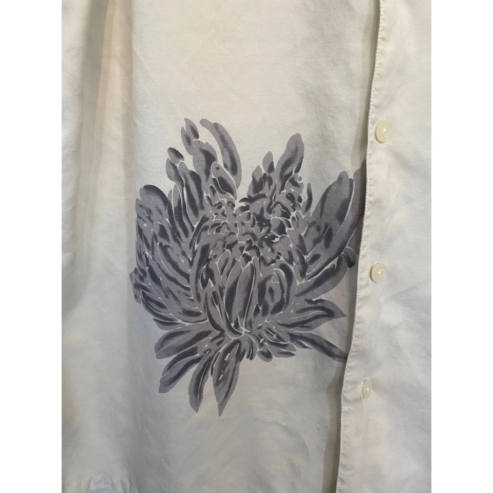 6a by Axis 男式 100% 真丝夏威夷衬衫花卉设计尺寸 Larhe — 第 2/4 张图片