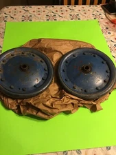 Antique Colton co 10 Inch Wheels 5/8 Shaft Patent Date 1924 Firestone Rubber