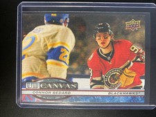 Upper Deck UD Canvas Connor Bedard Chicago Blackhawks #199 Ice Hockey Card