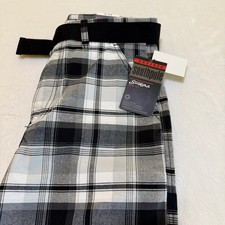 NWT Y2K South Pole Plaid Belted Shorts Youth Size 20  Waist 31 Long Skater
