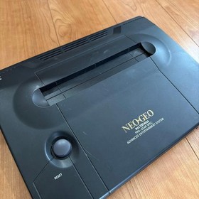 SNK Neo Geo MAX 330 MEGA AES Console Black With Adapter & Cable Tested Used