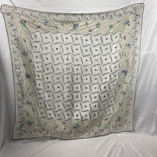 Vintage Royal Crepe Silk Rayon Scarf 31x31 Made in Japan Square Neck Scarf