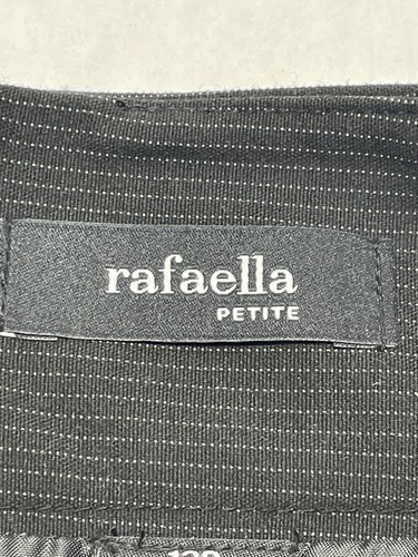 VTG Black Pinstripe Straight Pencil Skirt Size 12 Petite Office Career Business - Picture 11 of 16