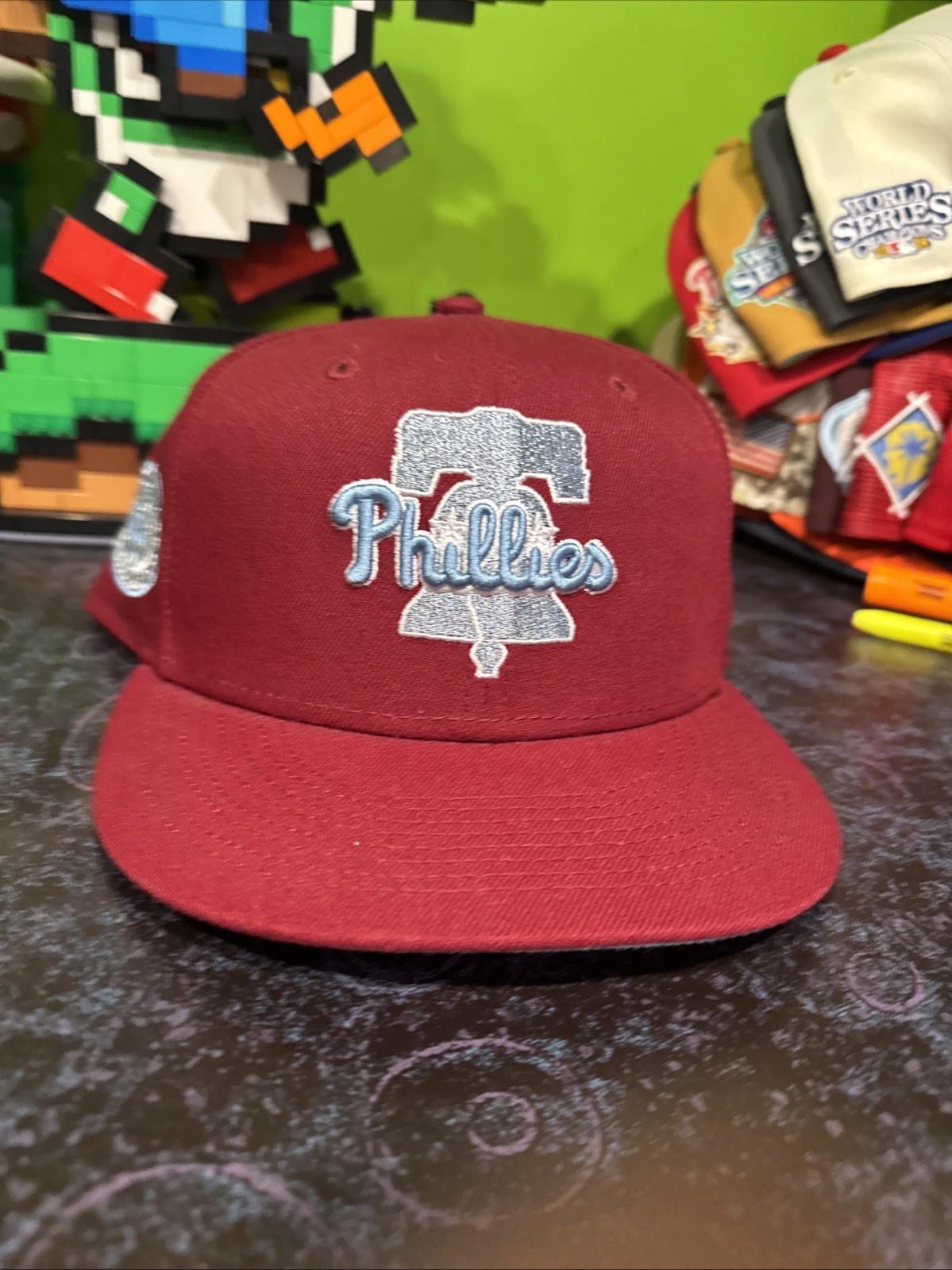 Philadelphia Phillies New Era 59Fifty Maroon 7 1/2 Fitted Cap