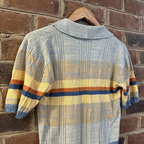 Vintage 60s 70s Italian Knit Scott Frasier Polo Shirt Size Small - Picture 7 of 7