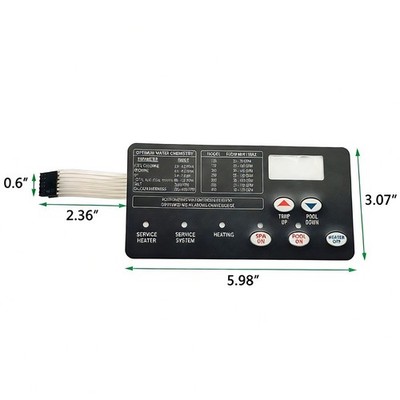 472610Z Membran Schalter Pad für Pentair für Mastertemp Pool und Spa Heizung