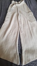 HOUSE OF CB, wool pants, trousers, cream XS (see description)