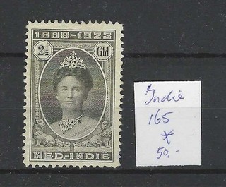 Ned. Indie 165 Wilhelmina 1923 MH/ongebruikt CV 50 €