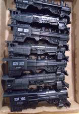 LOT OF 7 AMERICAN FLYER S GAUGE STEAM ENGINE BODIES FOR BASHING LOT A