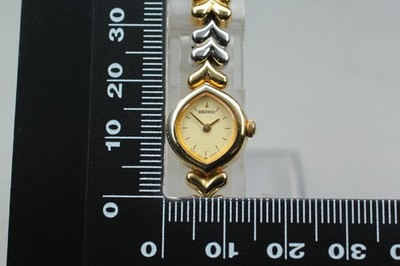Vintage 1977 [N MINT] New Batt SEIKO 1E20-5910 Gold bracelet