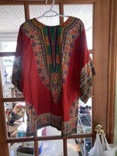 African Short Sleeve Dashiki Size L