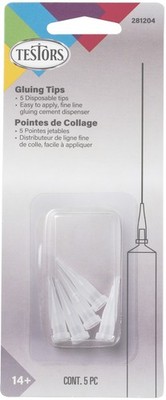 Testors Precision Glue Tips 5/Pkg- - 6 Pack