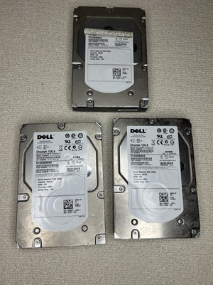 3x Dell Seagate Cheetah 15K.6 450GB SAS 3.5'' Internal HDD ST3450856SS 15K RPM