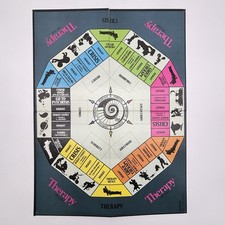 Therapy The Game Board Only 1986 Replacement Pieces Parts