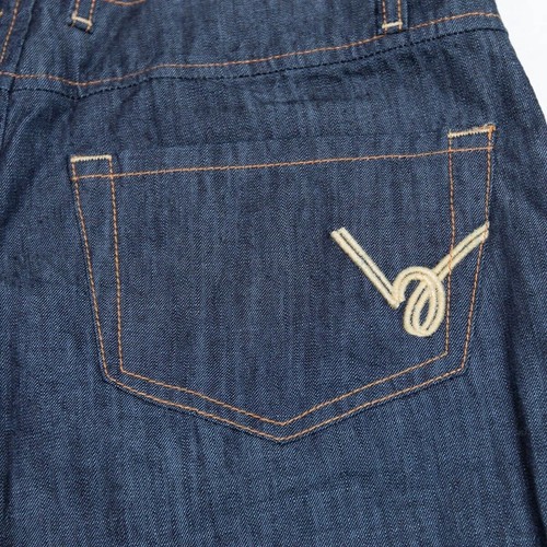 Bebe Jeans Womens 24 - 27x19.5 Twisted Wide Leg Gaucho Dark Blue Wash Denim NWT - Picture 5 of 10