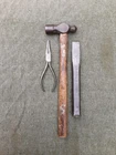 WW2 1939-42 Field Gear 1944 Ball Peen Hammer + Pliers  Mechanic Engineer Tools
