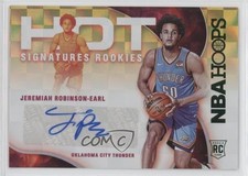 2021-22 NBA Hoops Hot Signatures Rookies Green Jeremiah Robinson-Earl Auto 0gg9