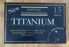 Donnay International Titanium Pro One Distance 15 Golf Balls White Brand New