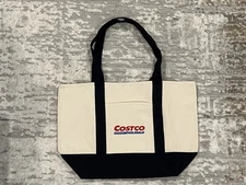 🔥 🔥 🔥 COSTCO JAPAN Canvas Tote Bag  LARGE Original Rare 21”x14” NEW