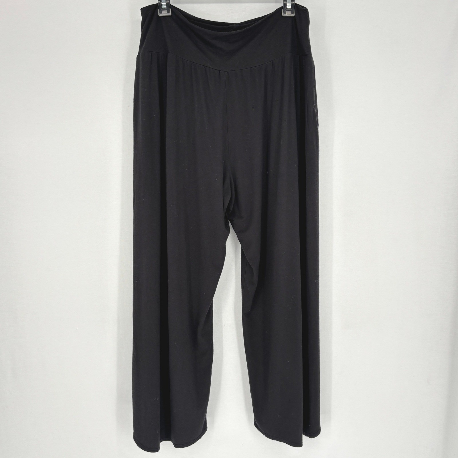 Athleta Release Black Cropped Split Wide Leg Work… - image 4