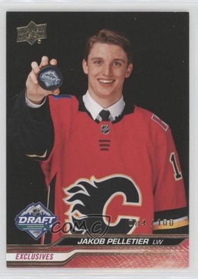 2023-24 Extended Series UD Exclusives /100 Jakob Pelletier #744 Rookie RC 1i5d