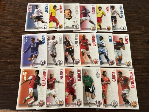 Shoot Out 2006/07 - 18 Karten Lot - Premier League - seltene Sammlung