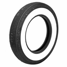 Pair 2 Coker Classic Bias-ply Tires 5.60-15 Bias-ply Whitewall 55700