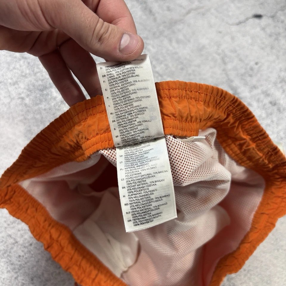 Pantalones Cortos de Natación Adidas Naranja Vintage Nylon Años 00 Talla S Foto 2 de 4